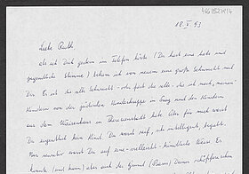 Handwritten letter