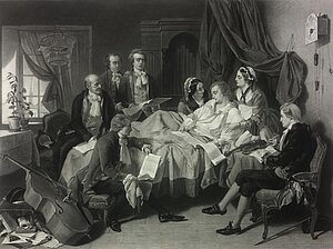 Mozart auf dem Totenbett