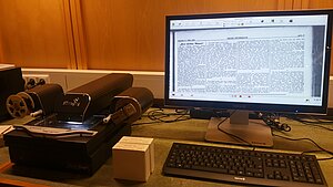 Digitales Mikrofilmlesegerät der Österreichischen Nationalbibliothek  