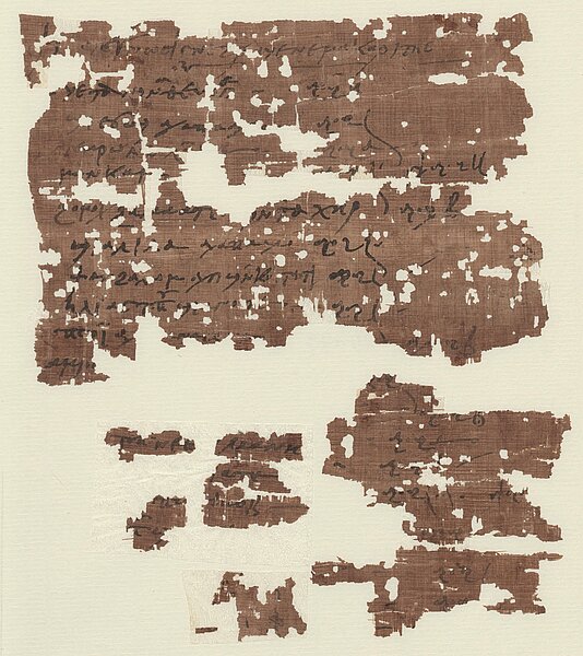 Liste der Nahrung für die Verstorbenen, löchriger Papyrus