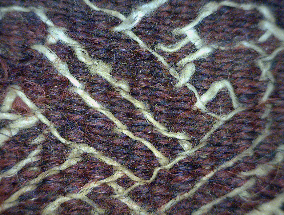 Textilfasern, Detailaufnahme.