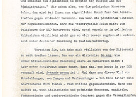 Typoskript, Durchschlag, paginiert mit 2