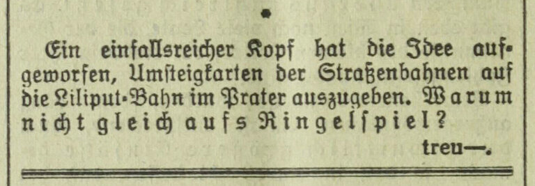 Historischer Zeitungsausschnitt. 