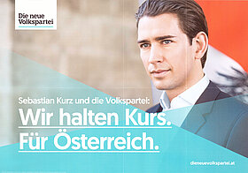 Wahlplakat der ÖVP aus dem Jahr 2019. 
