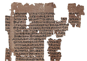 Beschrifteter Papyrus