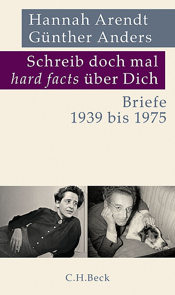 Buchcover mit zwei schwarz-weiß Fotos und lila Titel