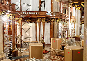 Baustelle im Prunksaal