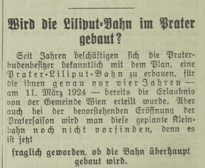 Zeitungsausschnitt eines historischen Zeitungsberichts. 