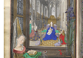 Maria von Burgund beim Gebet