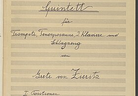 Titelblatt von Musikstück.