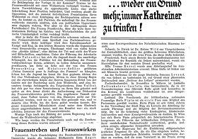 Das Frauenwahlrecht in Frankreich; aus: Die Österreicherin, 5. Jg., Nr. 3, März 1932, Seite 9