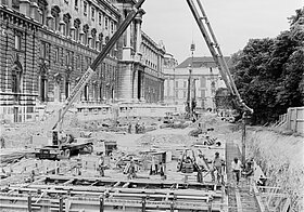 Construction site in the Burggarten