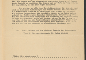 Getippter Text auf bräunlichem Papier.