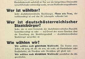 Frauen, übt euer Wahlrecht aus! Flugblatt