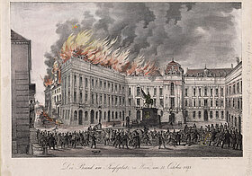 Fire on Josefsplatz