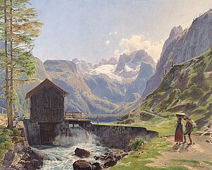 Rudolf von Alt, Der Dachstein im Salzkammergut, 1840 (Inv. 22584)