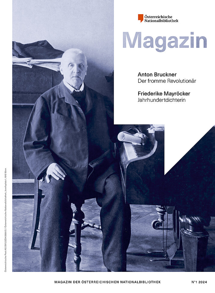 Schwarz-weißes Foto von Person in Wohnung sitzend auf Magazincover