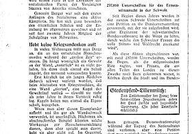 237.000 Unterschriften für das Frauenstimmrecht in der Schweiz; aus: Die Frau, 38. Jg., Nr. 12, 1. Dezember 1929, Seite 14