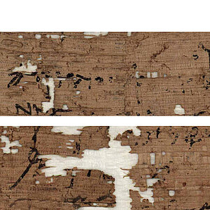 2 Papyrus-Ausschnitte 