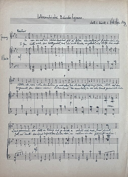 Handgeschriebene Noten.