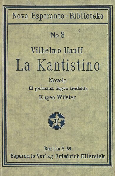 Logo von Esperanto-Verlag mit Rahmen und Stern