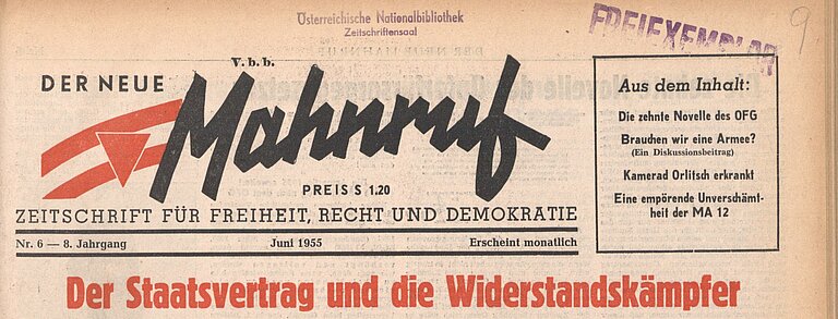 Titelseite einer alten Zeitung.