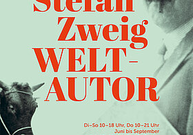 Ausstellungsplakat zu "Stefan Zweig. Weltautor"