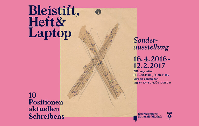 rosafarbenes Plakat mit Aufschrift - Grafik