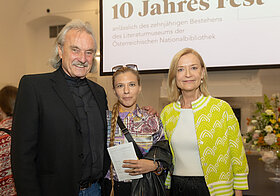 Christoph Ransmayr, Schriftsteller, Dr. Lisz Hirn, Philosphin und Autorin, GD Dr. Johanna Rachinger
