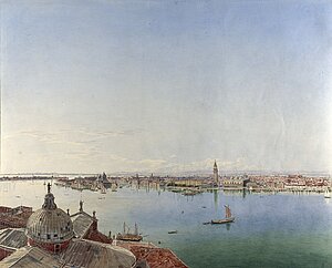 Panoramaansicht von Venedig, um 1835