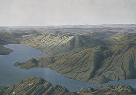 Abbildung eines Blattes des Schafberg-Panoramas