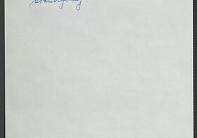 Handgeschriebener Brief.