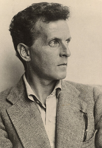 Schwarz-weiß Porträt von Ludwig Wittgenstein