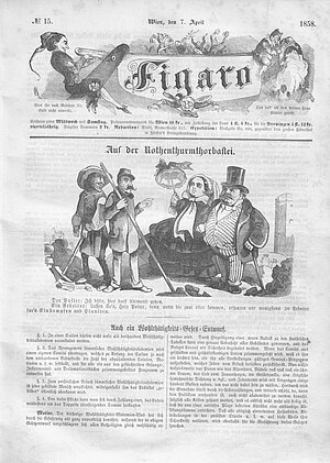 Figaro 7.4.1858, Titelseite