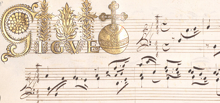 Ausschnitt aus Froberger-Handschrift