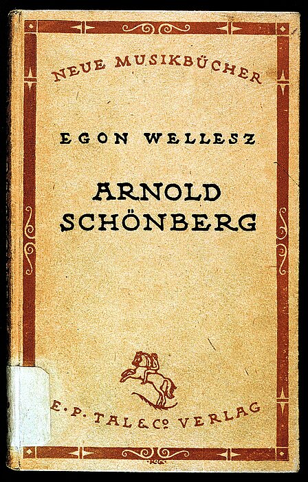 Vergilbtes Buchcover mit Abbildung eines Reiters und roter Bordüre.