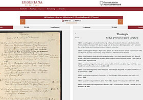 Abbildung eines digitalen Bibliotheksportals.