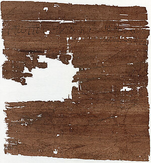 Papyrus, Rückseite