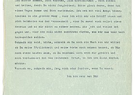Ein Typoskript von Ingeborg Bachmann, keine handschriftlichen Ergänzungen.