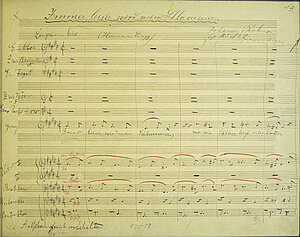 The beginning of “Immer leiser wird mein Schlummer” – Johannes Brahms Op. 105, No. 2 – arranged for orchestra by Max Reger 