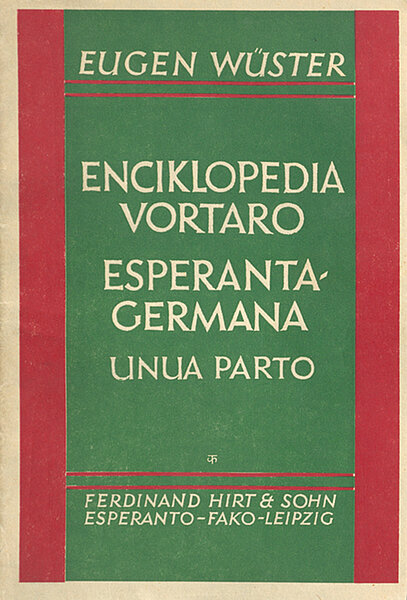 Grün-rotes Cover von Esperanto-Deutsch-Wörterbuch