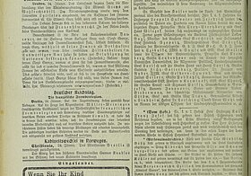 Debatten über das Frauenstimmrecht in England; aus: Fremden-Blatt (Morgen-Ausgabe), 67. Jg., Nr. 24, 25. Jänner 1913, Seite 8