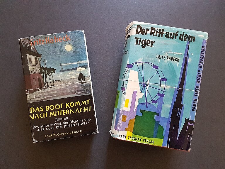 2 Bücher, "Das Boot kommt nach Mitternacht", "Der Ritt auf dem Tiger"