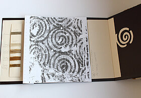 Spiraldruck in Mappe.