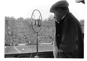 Der bekannte Radioreporter Willy Schmieger