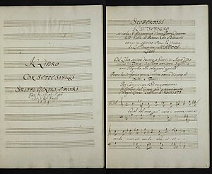 “Il libro con sette sigilli” – Oratorio for choir and solo voice. The libretto of this Oratorio is again by Minato. (Mus.Hs.18943 Mus) – Austrian National Library