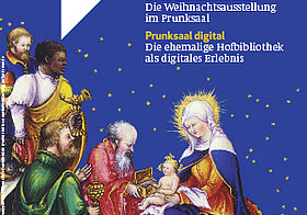 Krippenszene mit den 3 Heiligen Königen am Cover des ÖNB Magazins 2/2016